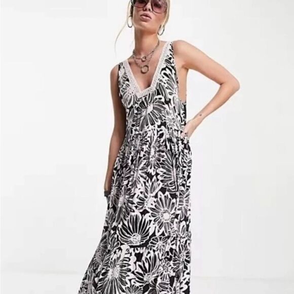 New Free People Intimately Tiers For You Dress XS,S ,M NEW crochet back max - Picture 5 of 11